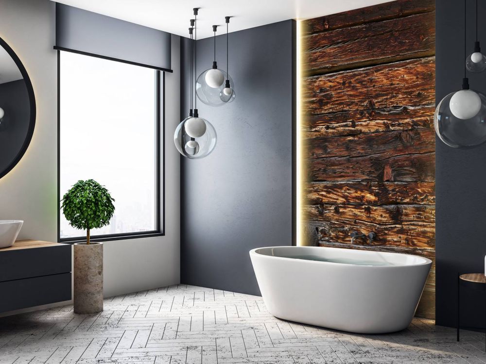 Gekleurd oud hout