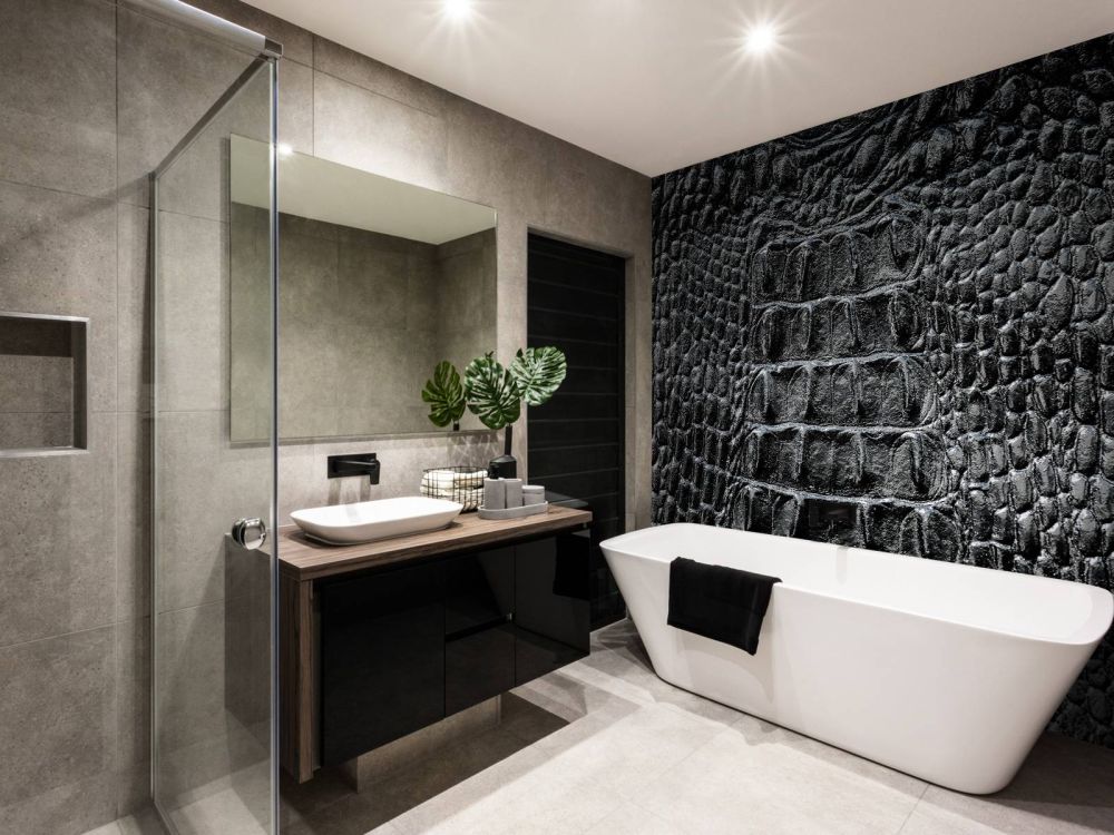 Krokodillen huid in het zwart