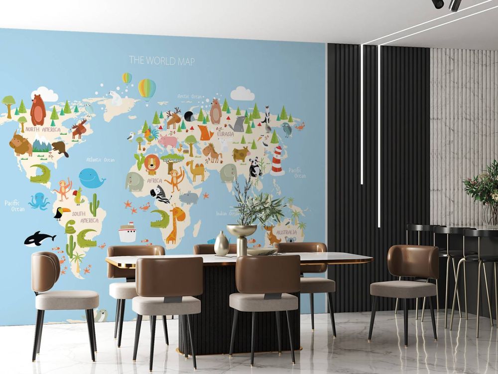 Map van de wereld