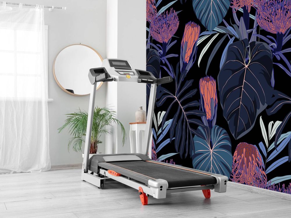 Patroon met tropische planten