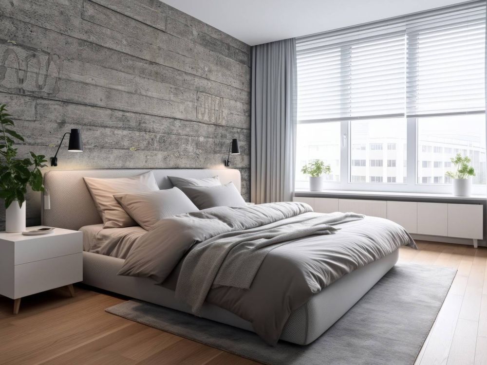 Houten vergrijsde wand