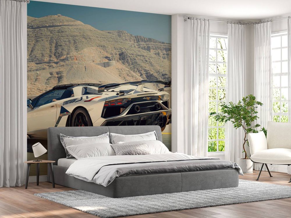 Supercar op bergpas