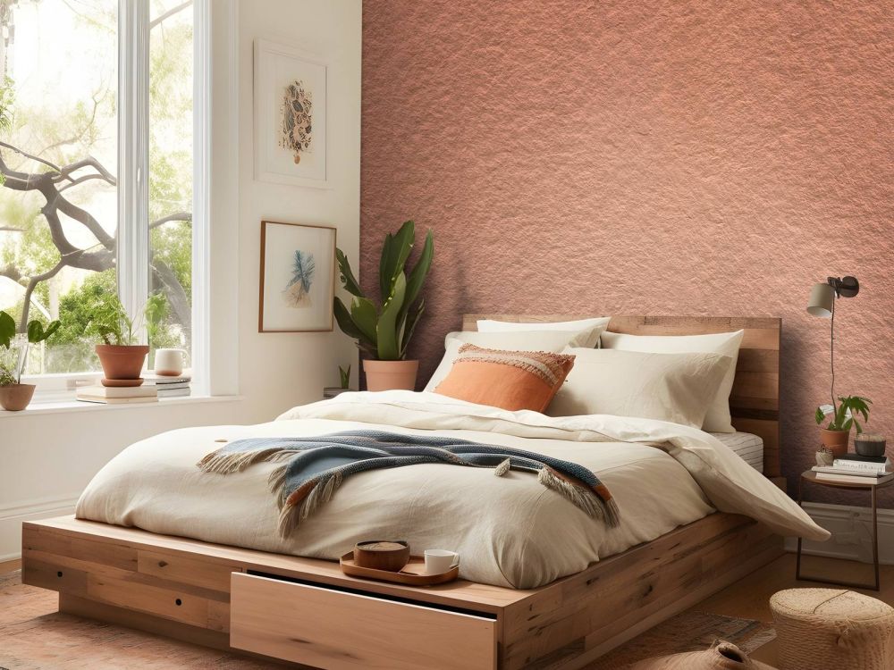 Terracotta beton met structuur