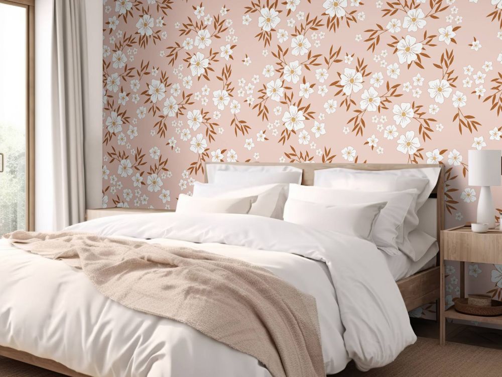Bloemen met bladeren