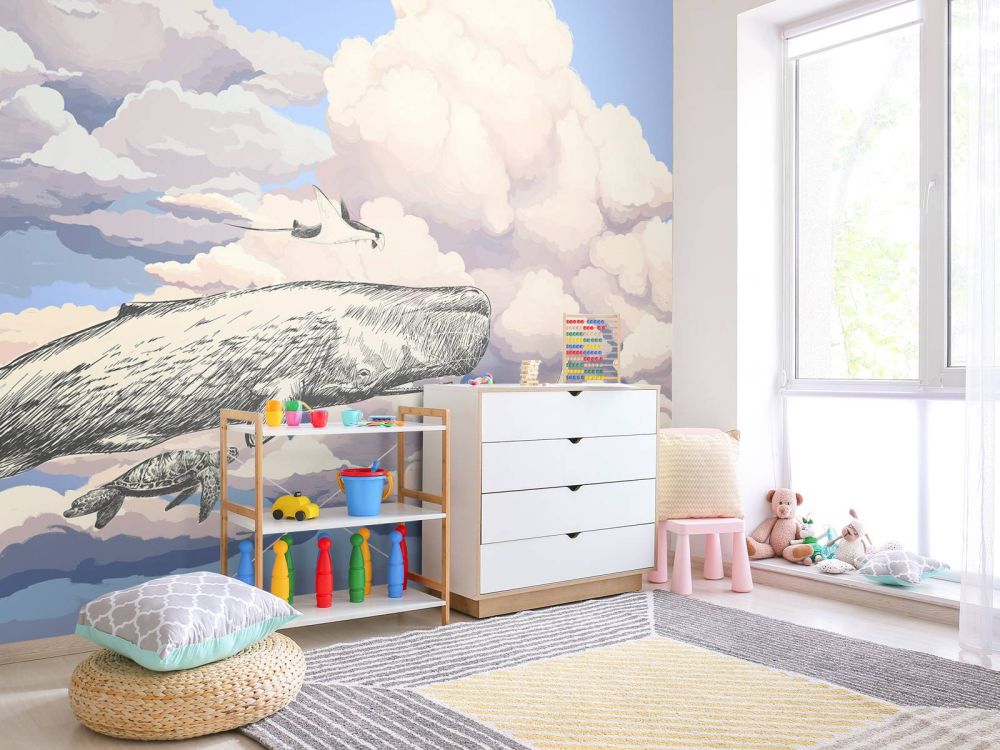 Walvis met zijn vrienden