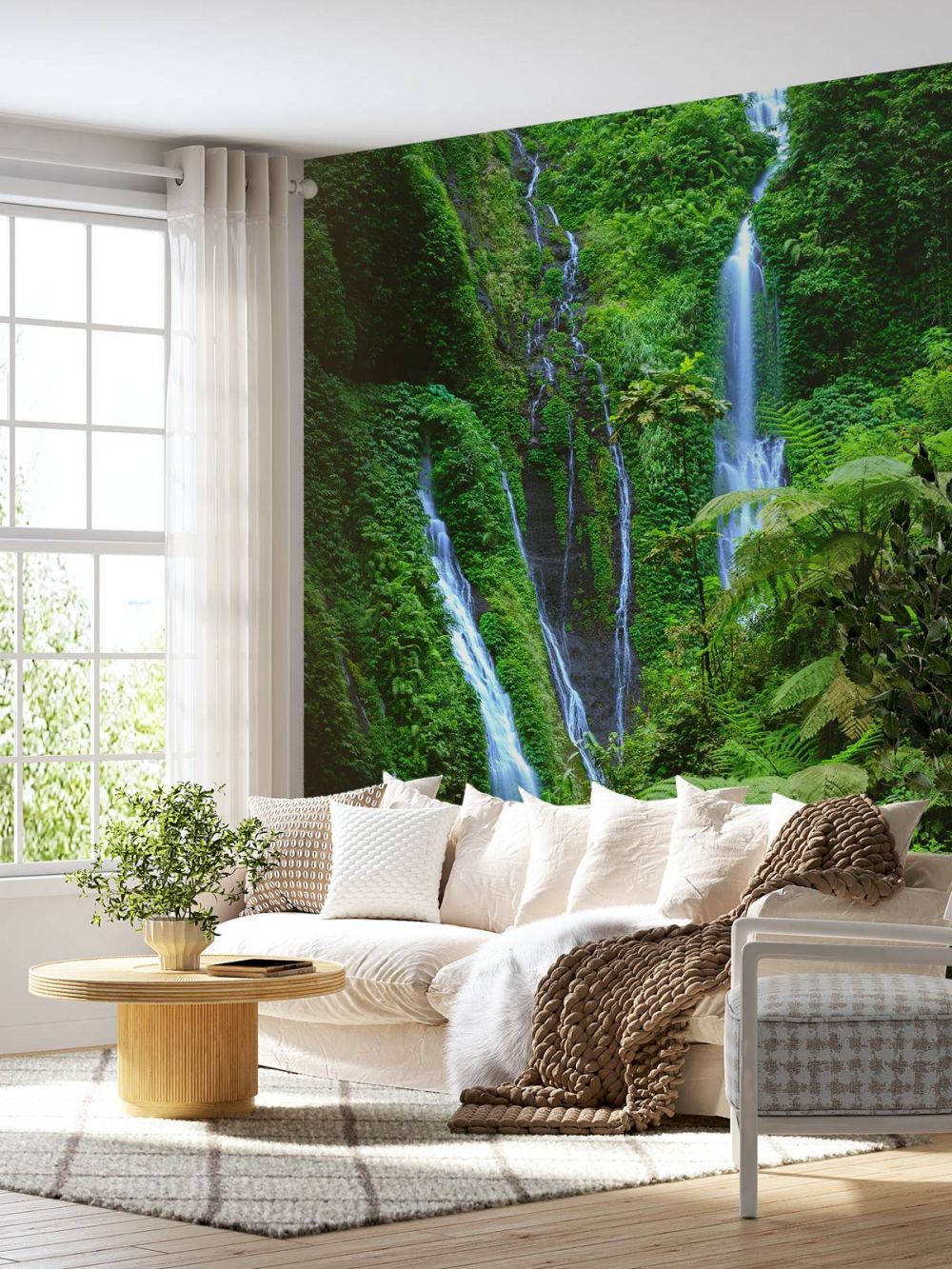 Groene jungle en watervallen