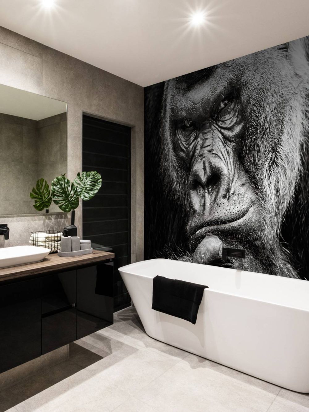 Close-up foto van een gorilla