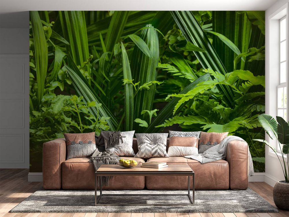 Panorama met planten