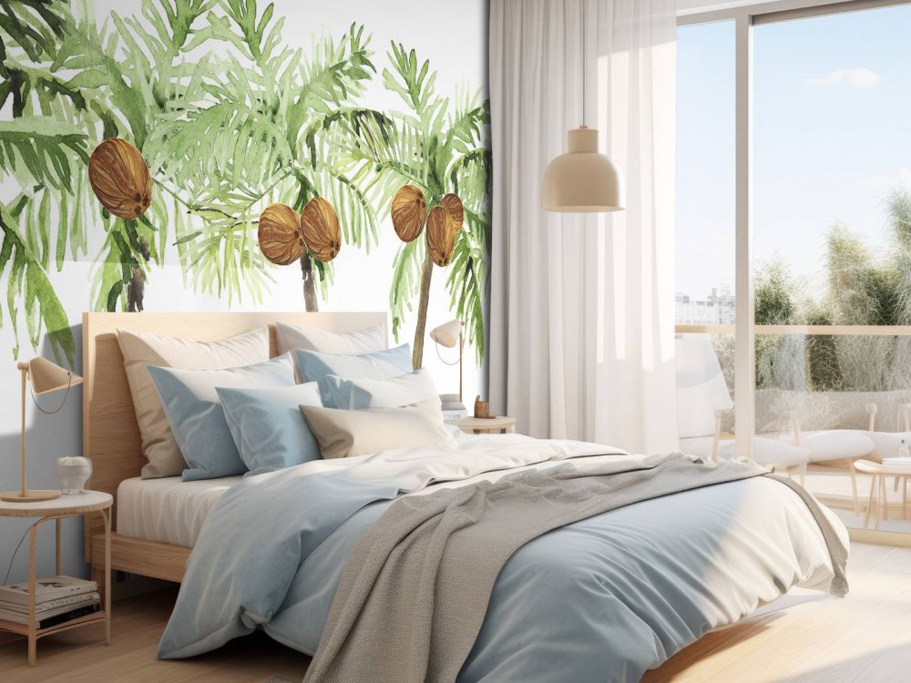 Groene palmbomen