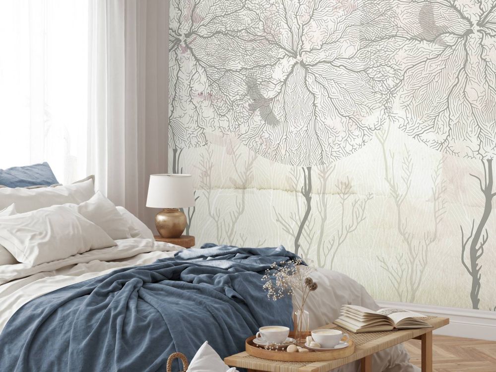 Graphic Trees - Sepia