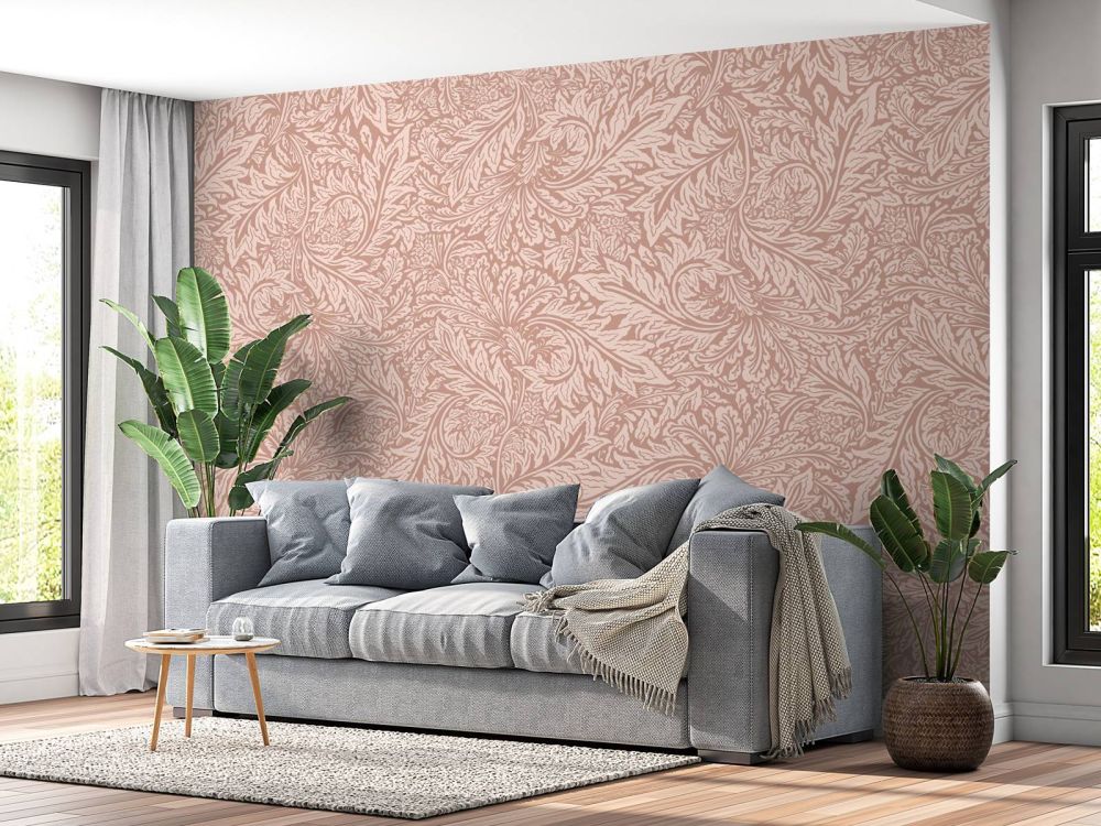 Morris Florals & Leaves - terracotta