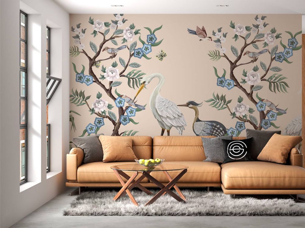 Kleurrijke reigers
