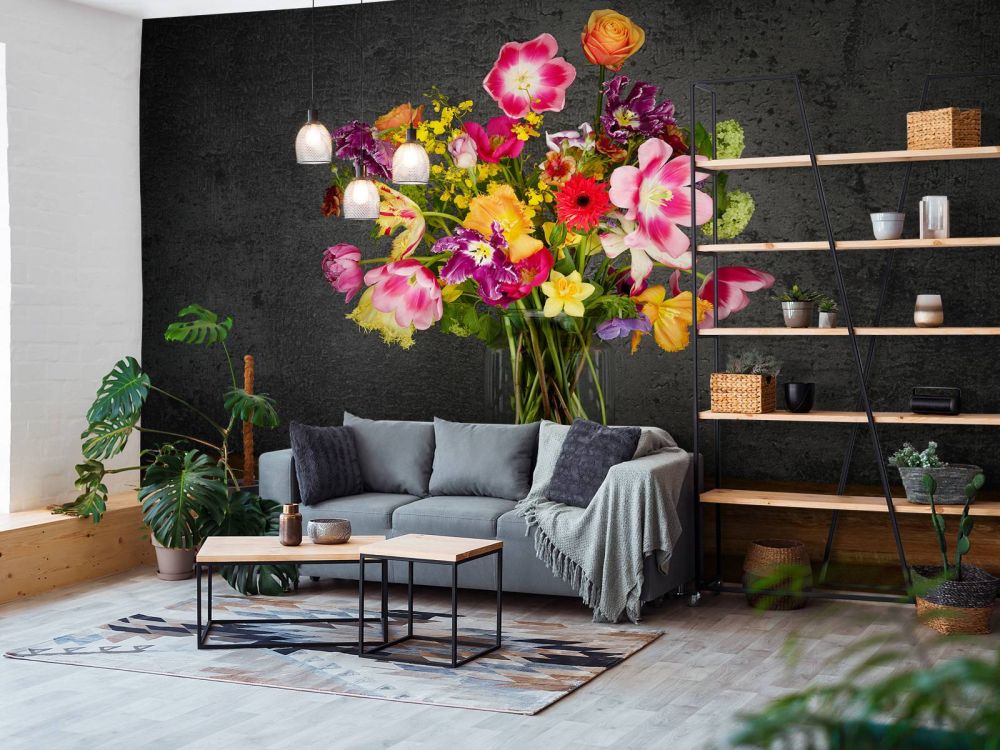Kleurrijk boeket bloemen