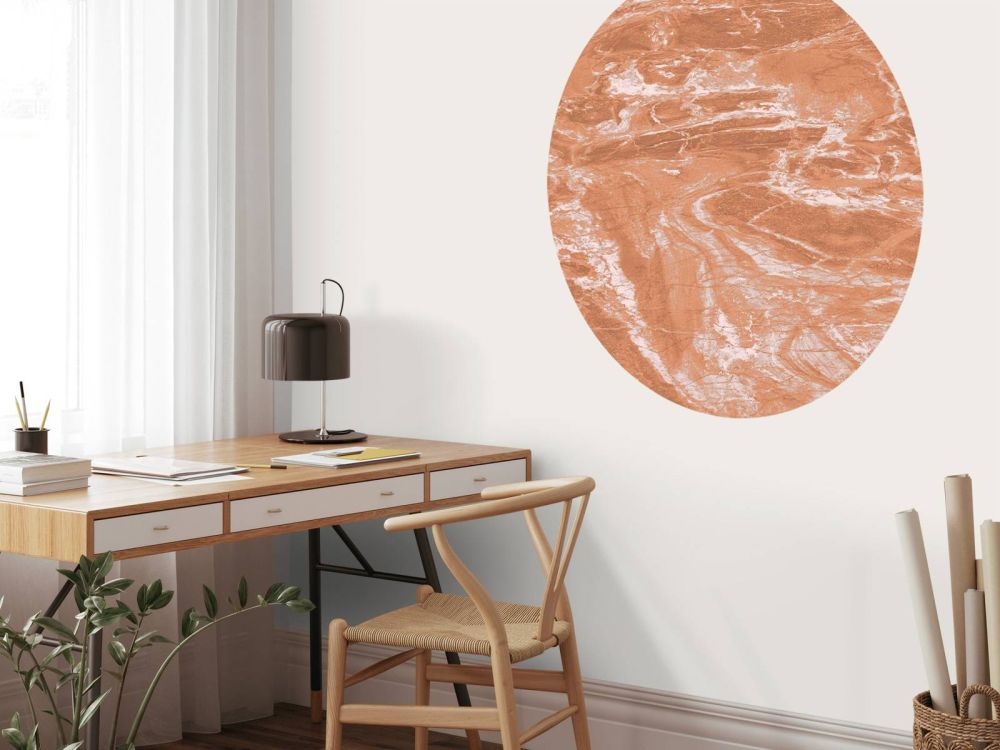 Terracotta marmer met vegen