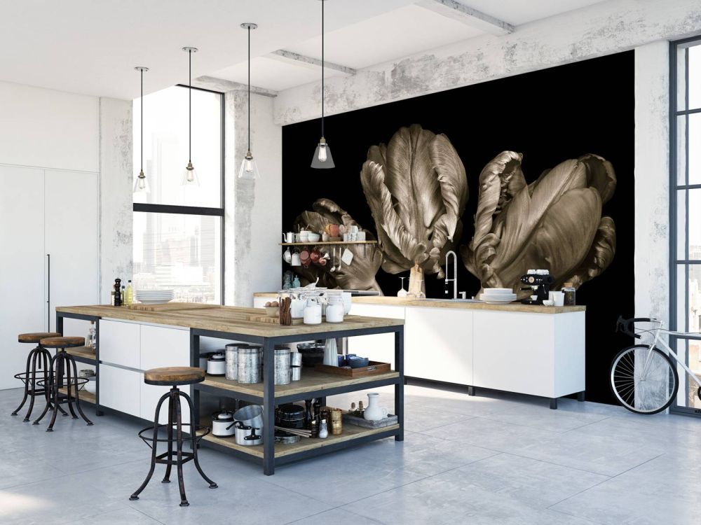 Drie Rococo tulpen