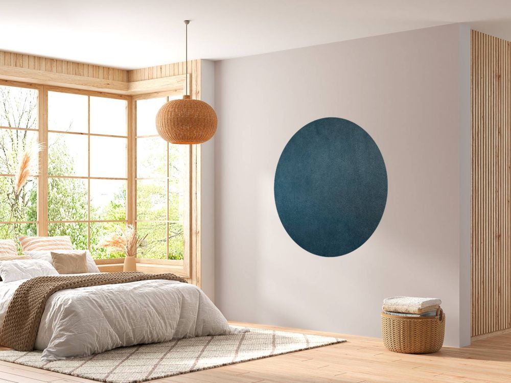Leder blauw