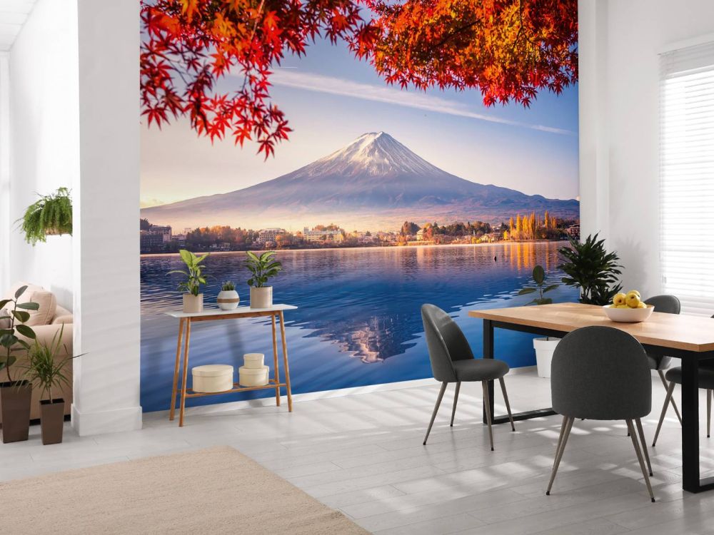 De Fuji berg in de herfst