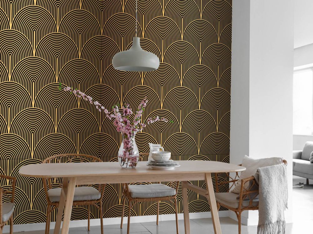 Art deco behang