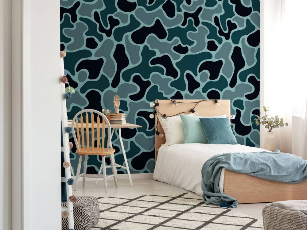Groen grijze camouflage 