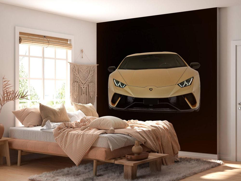 Lamborghini Huracán - Voorkant, zwart