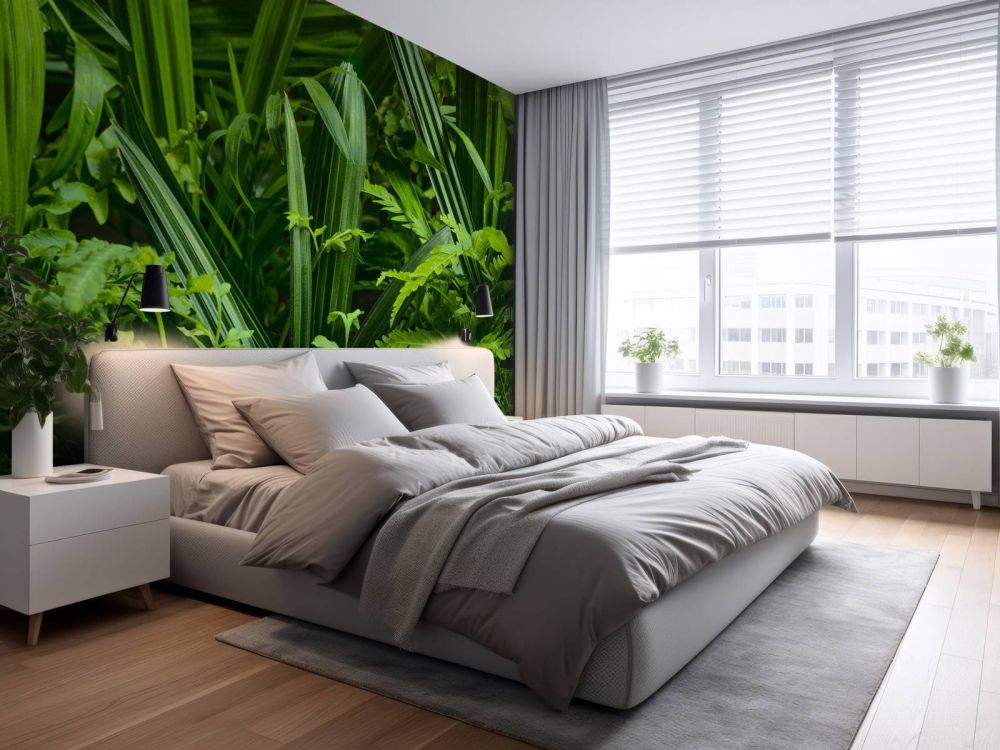 Panorama met planten