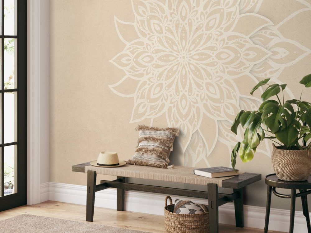 Beige Mandala Elegantie