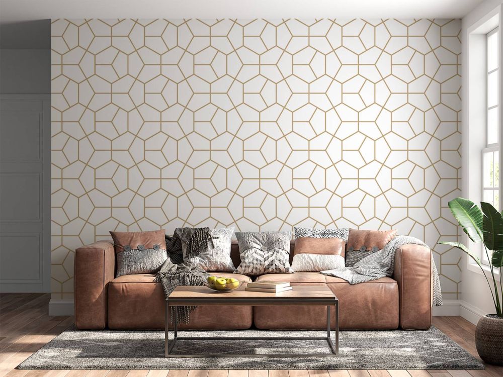 Gouden geometrisch patroon