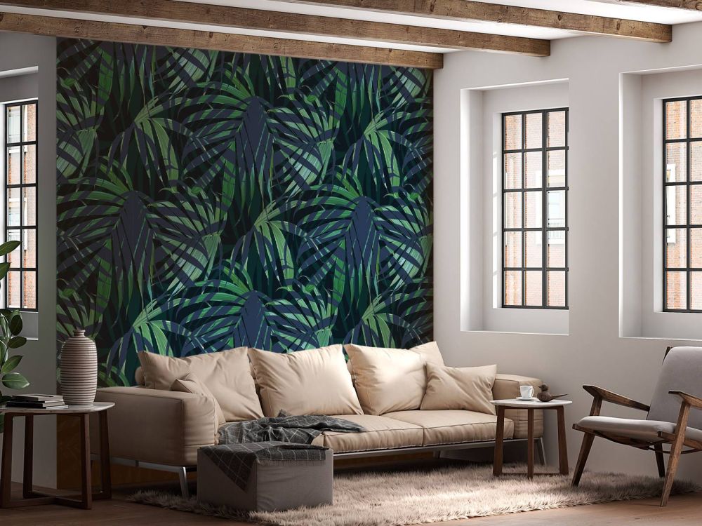 Groene palmbladeren