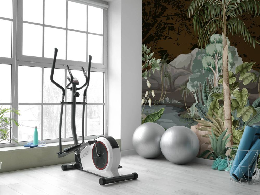 Jungle landschap met rivier