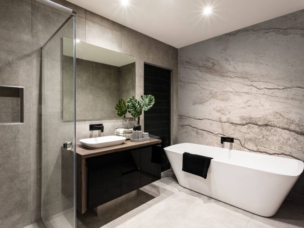 Gedetailleerd beige marmer