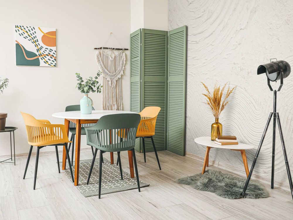 Organische vormen en lijnen in off white