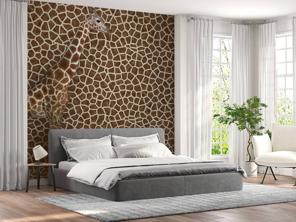 Gecamoufleerde giraffe