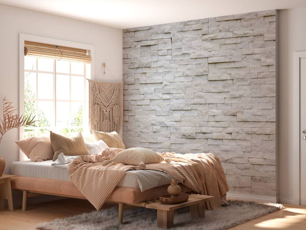 Moderne stenen muur