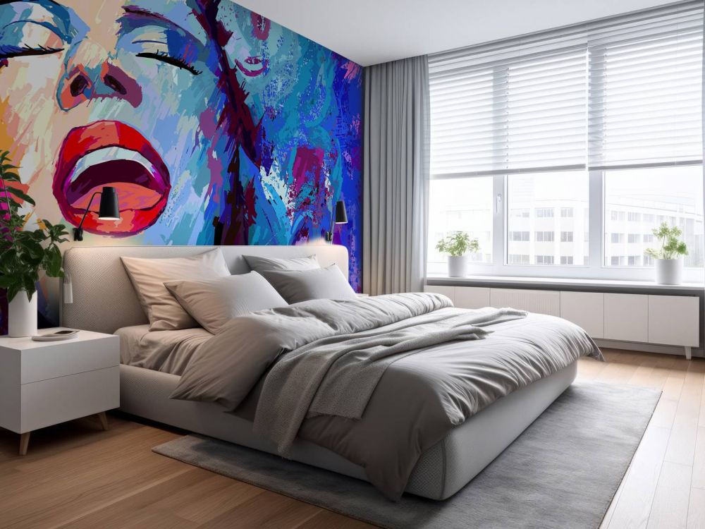 Schildering van een abstracte vrouw