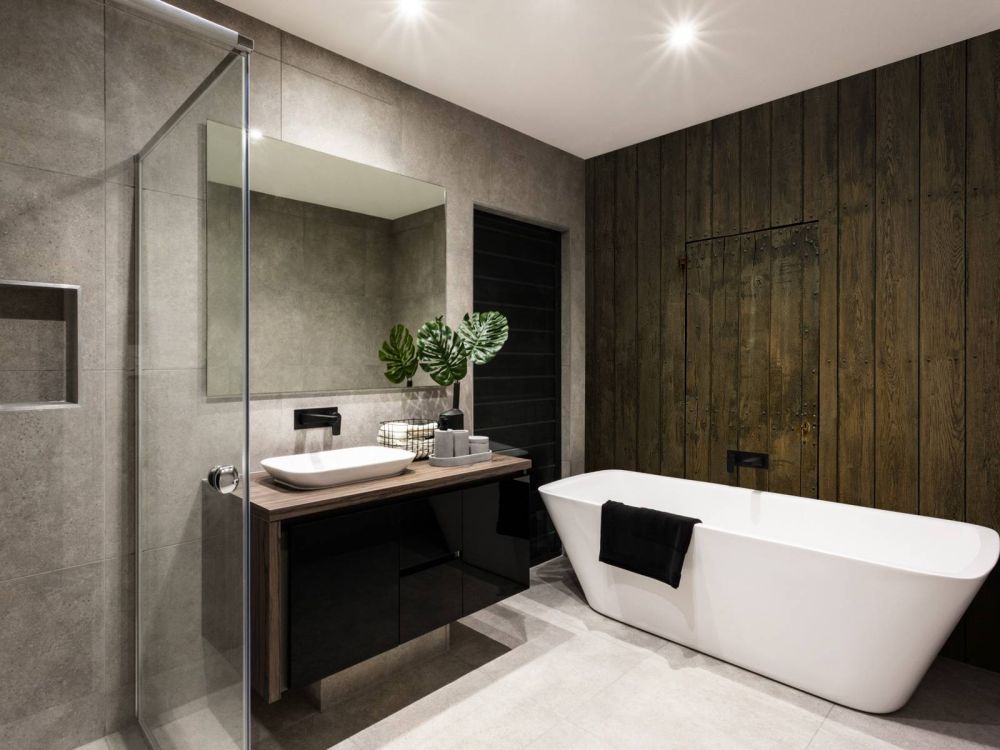 Houten muur met deur