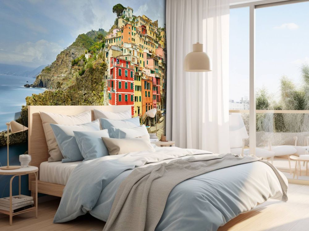 Italiaanse huisjes aan de kust
