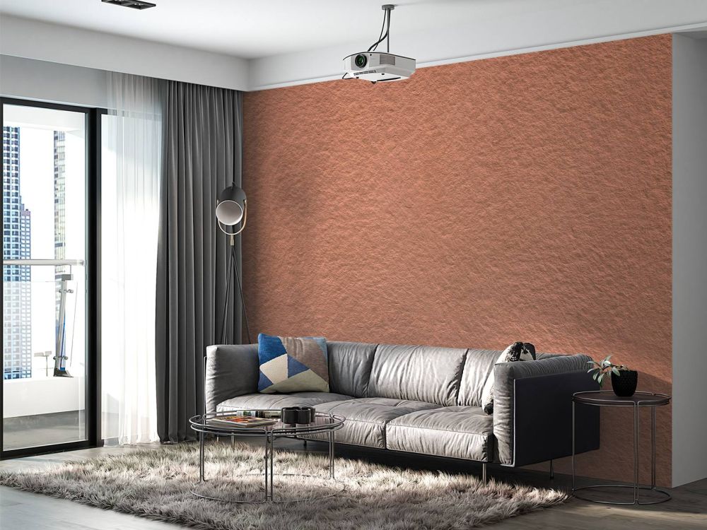 Terracotta beton met structuur