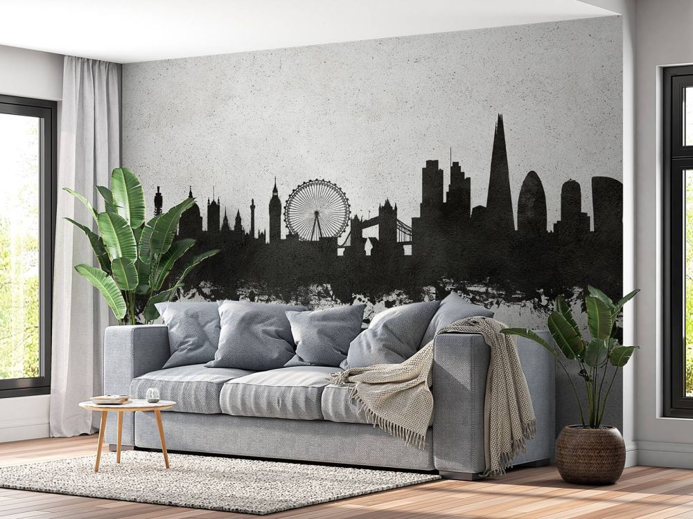 Waterverf skyline, Londen