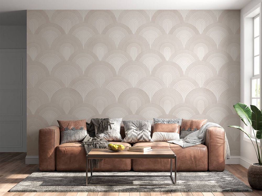 Boho ombre arcs - neutral beige