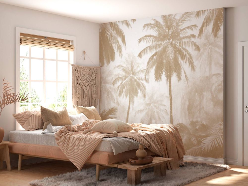 Nevelige Palmwoud, taupe