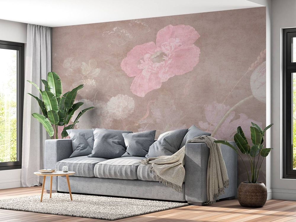 Baroque bloemen stilleven - vintage pastel