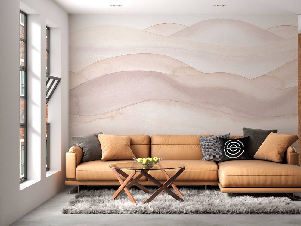 Abstract golvend verloop - nude
