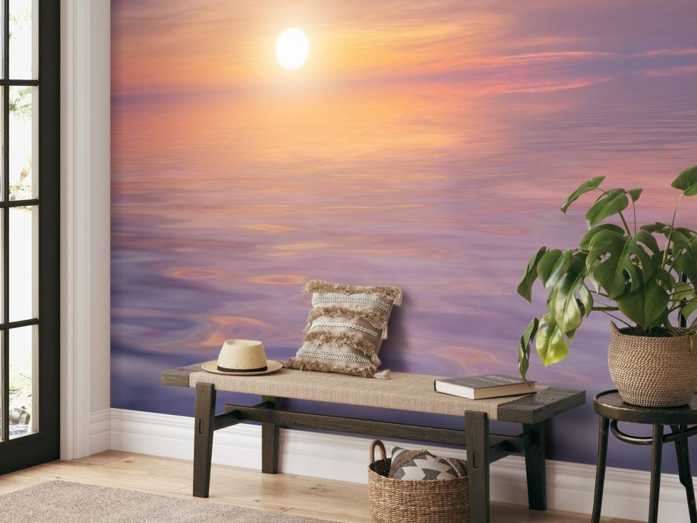 Lila zonsondergang