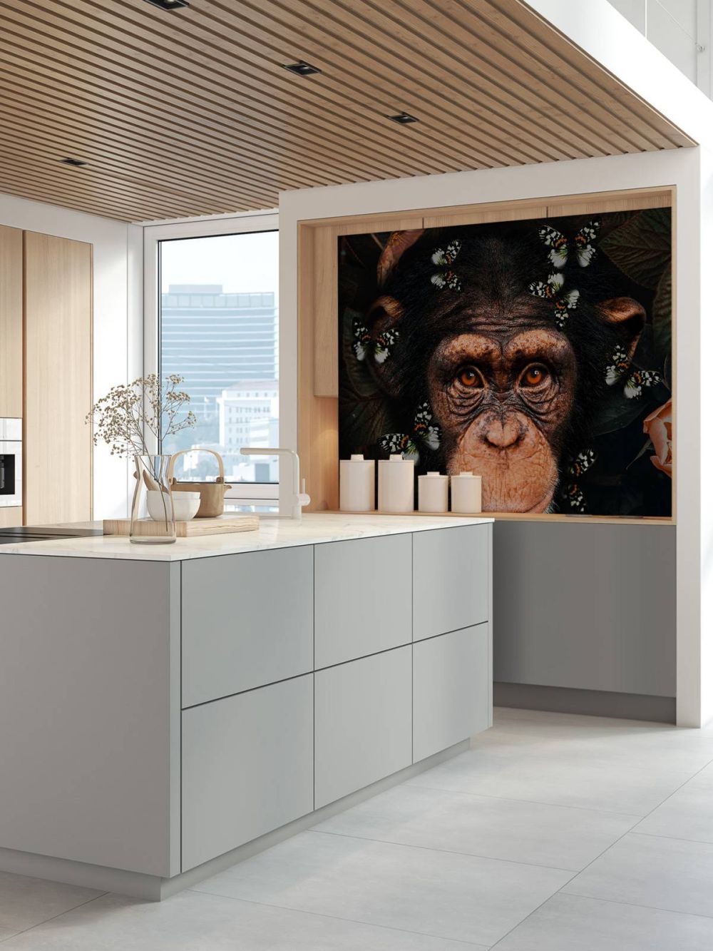 Tropical Chimpanzee Portret