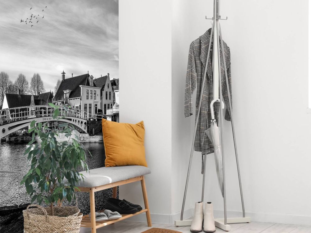 Vestingstad Dokkum Brug over Klein Diep Friesland 
