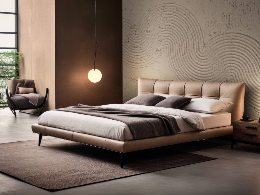 Zen garden structuur in taupe