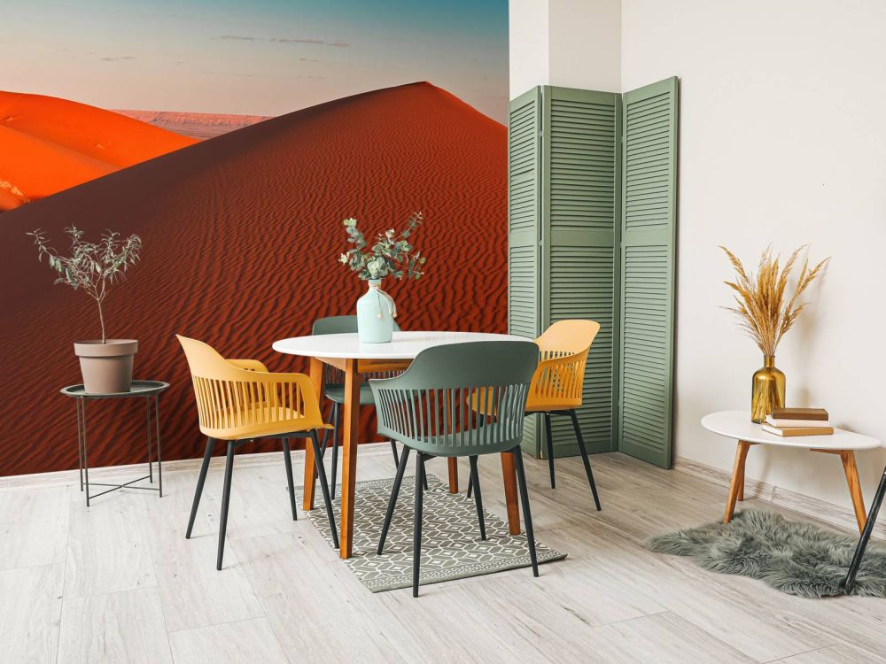 Zandduinen in de sahara woestijn