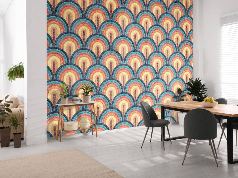 Golvende boheemse print