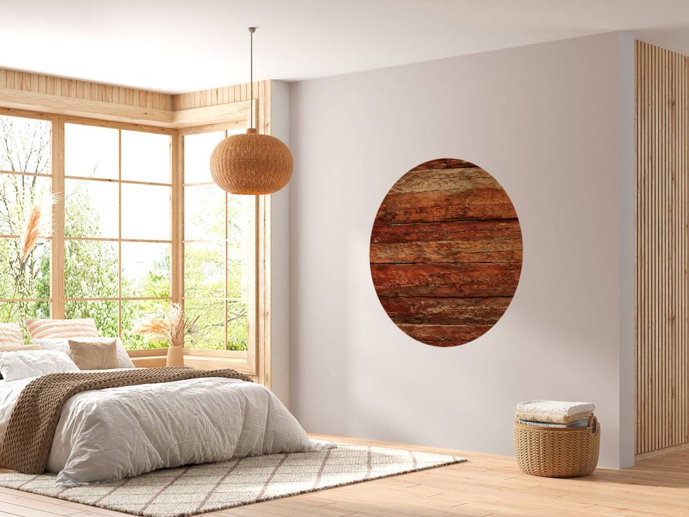 Hout met grove structuur