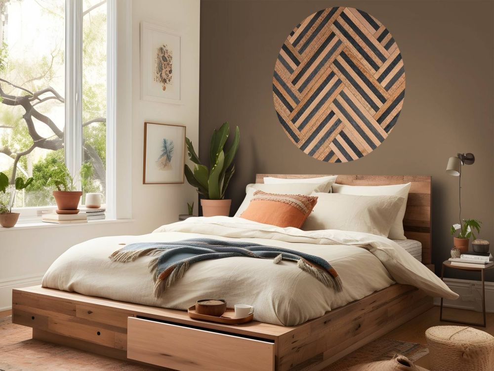 Visgraat van hout